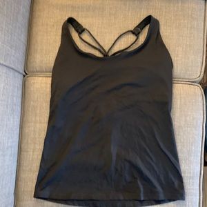 Prana Everyday tank top with shelf bra, XL, black